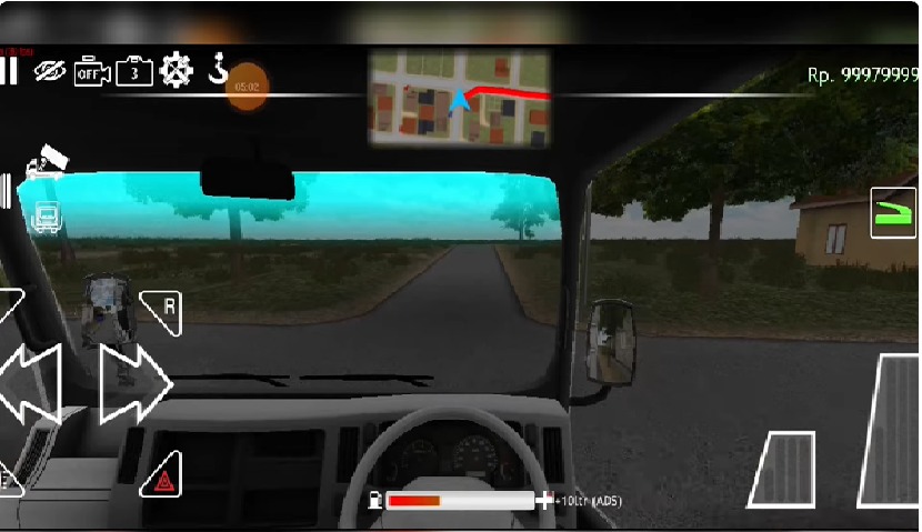 Having a first-person perspective makes driving easier in ES Truck Simulator ID MOD APK