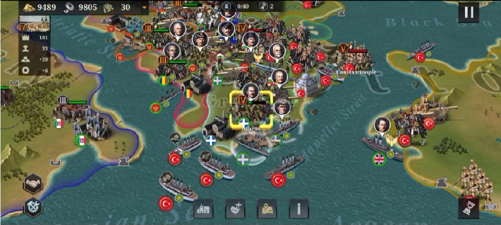 Chiến đấu giành đất đai trong European War 6: 1914 MOD APK