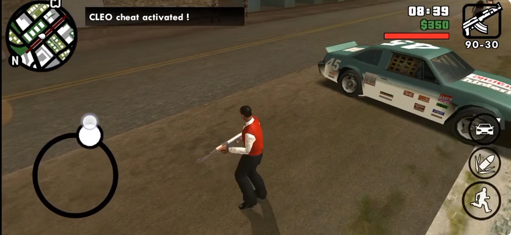 Buy the most powerful weapons in GTA: San Andreas MOD APK