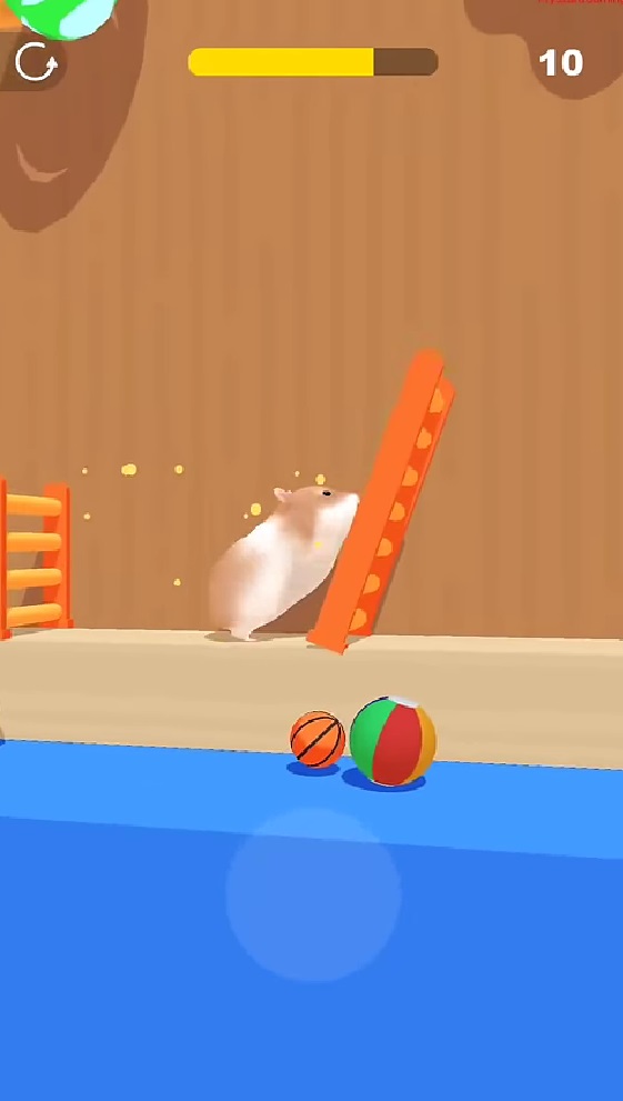 Sử dụng kỹ năng leo thang vừa nhanh vừa đảm bảo an toàn trong Hamster Maze MOD APK.