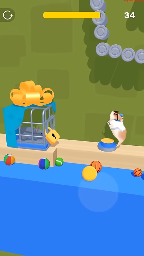 Overcome obstacles and come to rescue hamsters from the iron cage to receive rewards of the game Hamster Maze MOD APK.