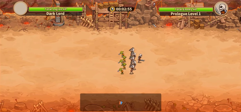 Quickly defeat enemies in Idle Legion MOD APK