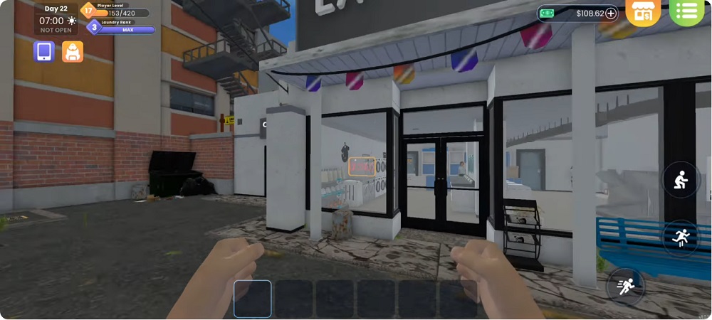 Trải nghiệm làm quản lý cửa hàng Laundry Store Simulator MOD APK