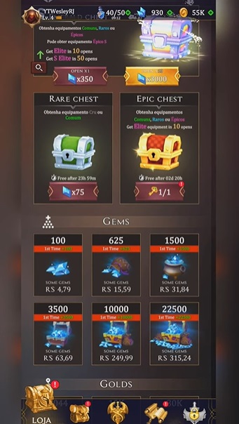 Open more chests in Legend of Survivors MOD APK