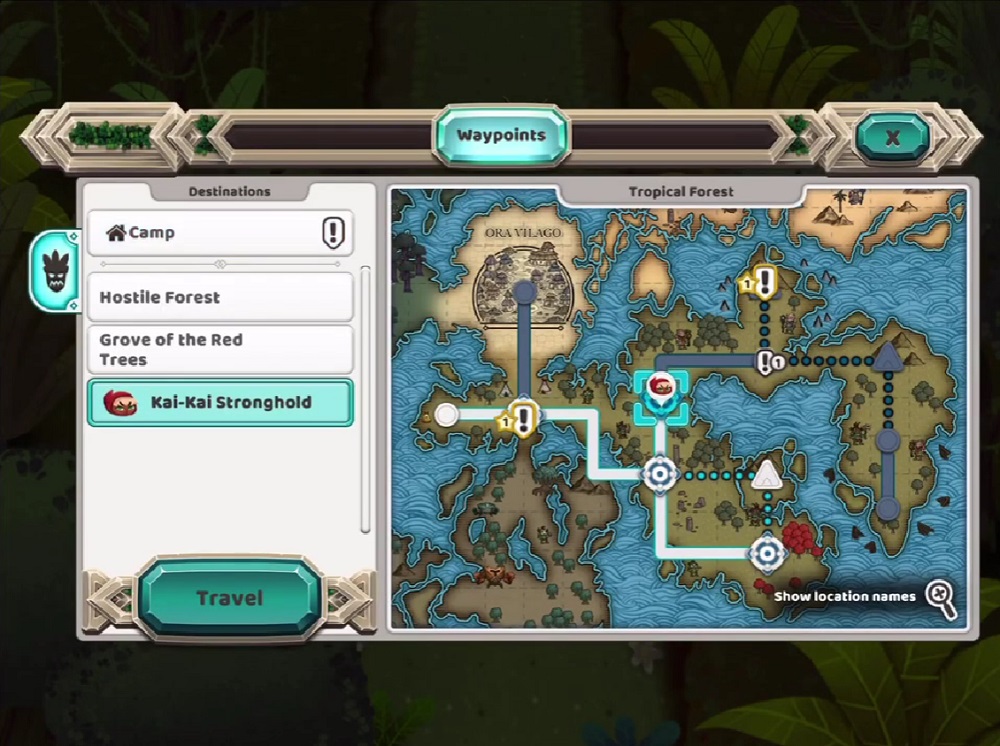 Use the map to locate and search for targets in Legend of the Skyfish 2 MOD APK.