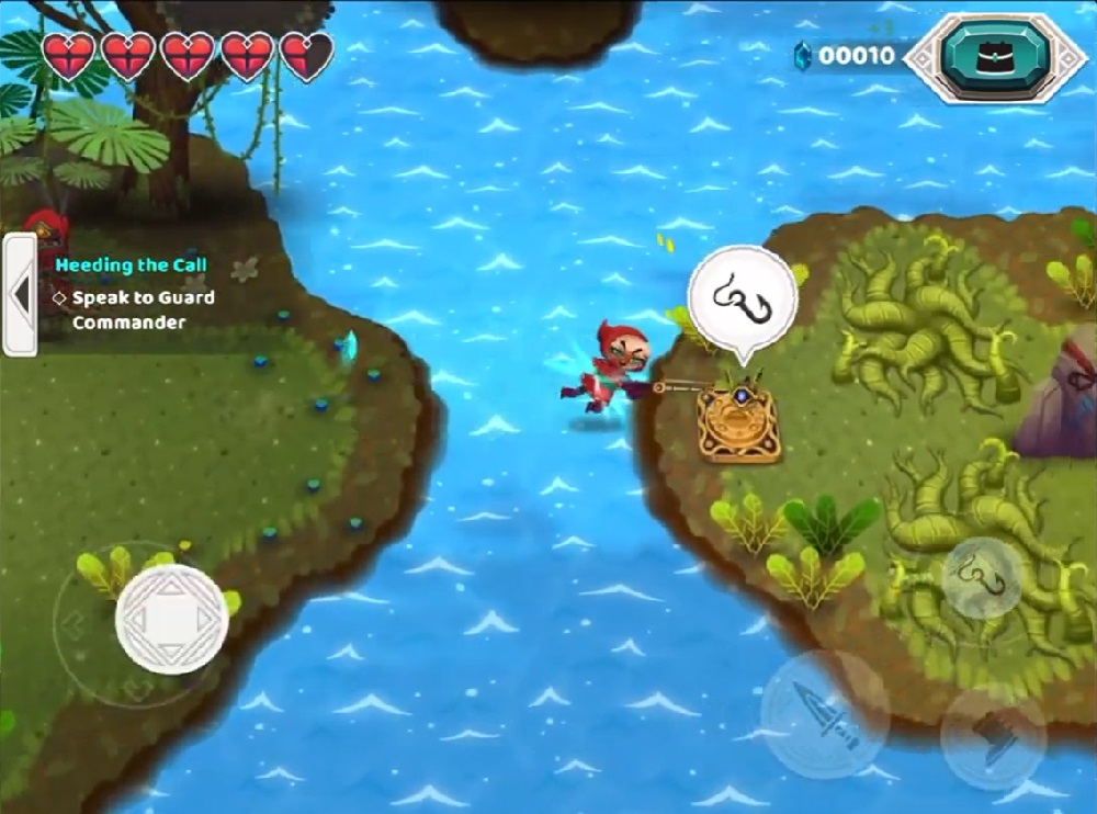 Use the fishing rod to sell the rope to help Tess jump higher and fly further in Legend of the Skyfish 2 MOD APK.