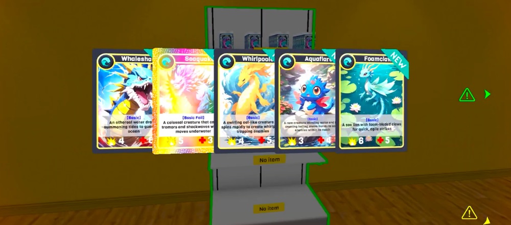 Unlock different cards in Manage TCG Card Mart Simulator MOD APK