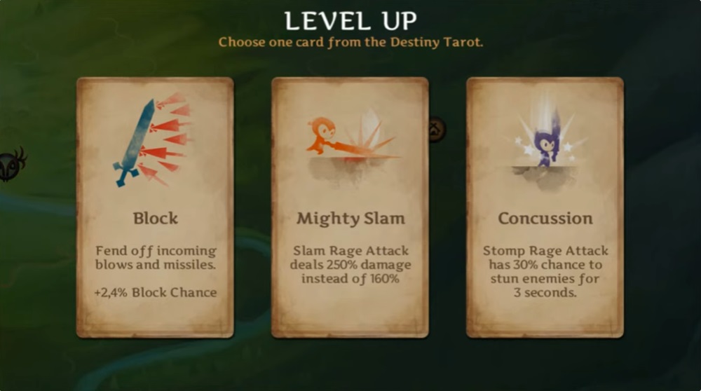 Upgrade skill cards for Black Swordsman in Reaper MOD APK