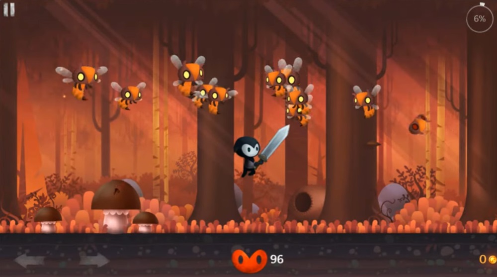 Defeat monsters in the magical forest in Reaper MOD APK