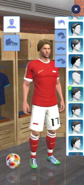 Change the appearance of players in Soccer Superstar MOD APK