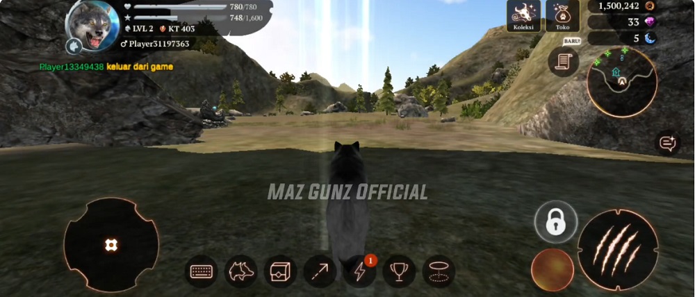 Khám phá thế giới rộng lớn trong The Wolf MOD APK 