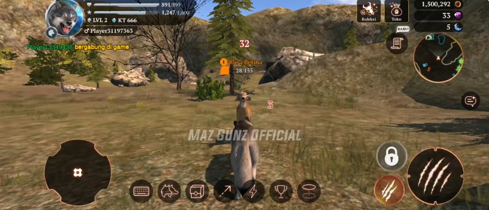 Thỏa mãn cơn đói khát trong The Wolf MOD APK 