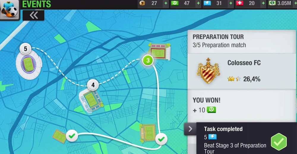 Go head to head with other clubs in Top Eleven Be a Soccer Manager MOD APK