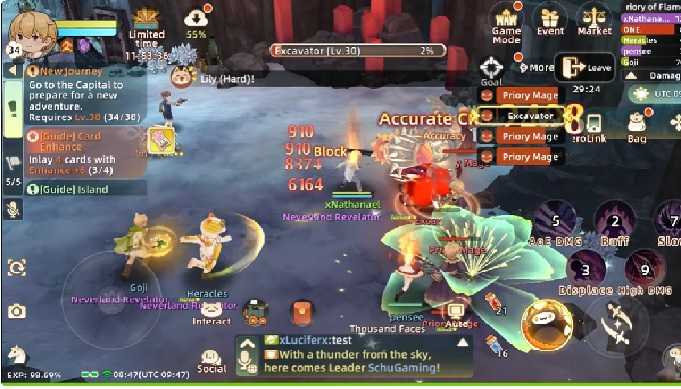 Extremely eye-catching images of moves in Tree of Savior: Neverland MOD APK