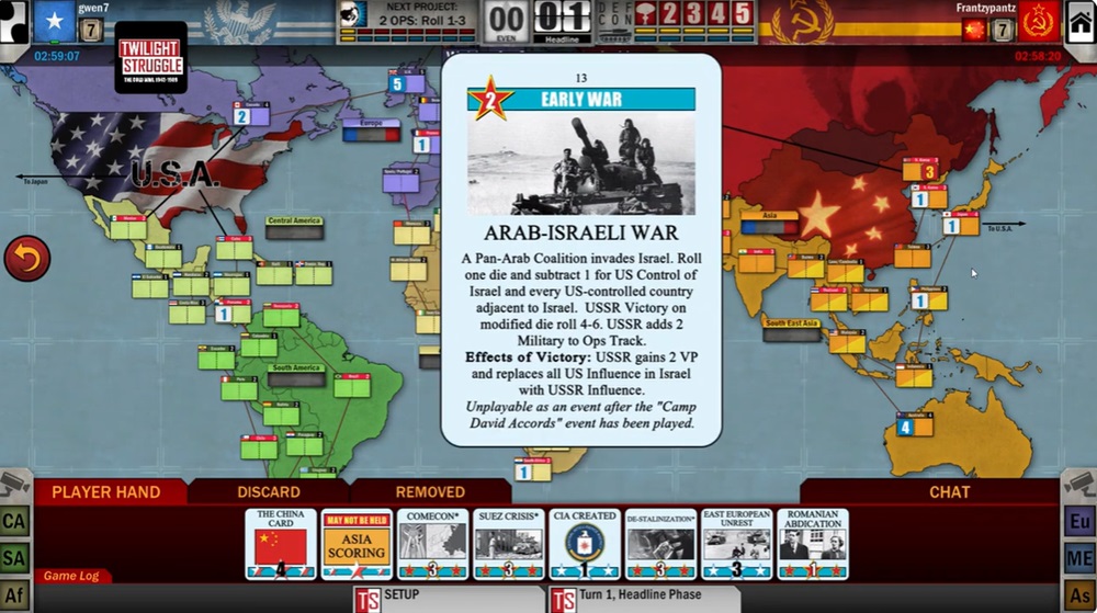 Set up early wars in Twilight Struggle MOD APK