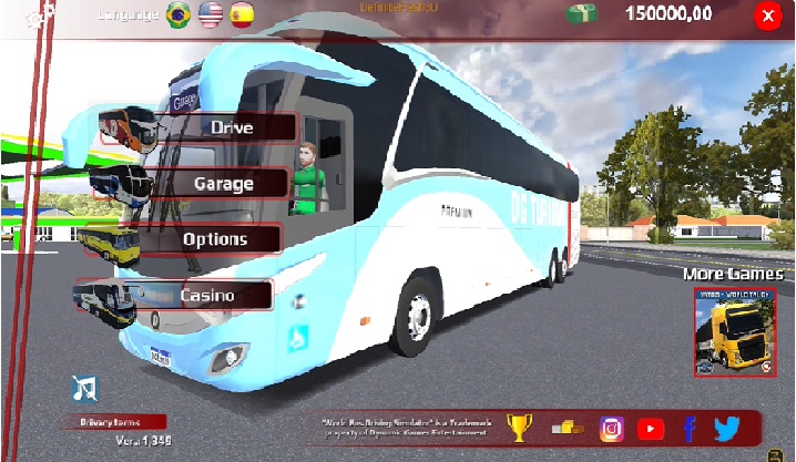 Choose from a variety of buses with different designs and colors in World Bus Driving Simulator MOD APK