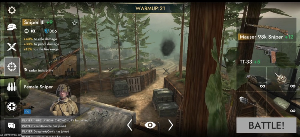 Challenge yourself to overcome many modes in World War Heroes MOD APK