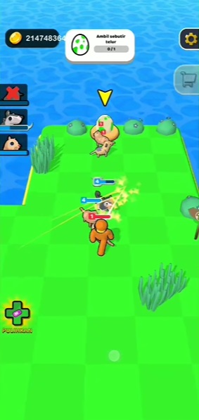 Kill animals to earn more coins in Zookemon MOD APK