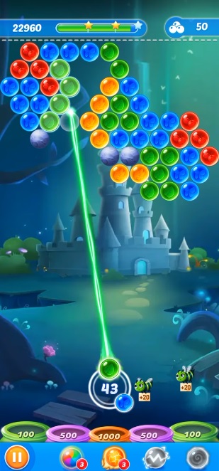 Control the shooting direction your way in Bubble Shooter Genies MOD APK