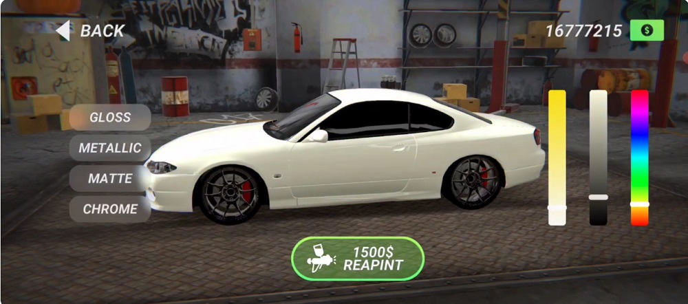 Design your own special car in Drift Hunters MOD APK