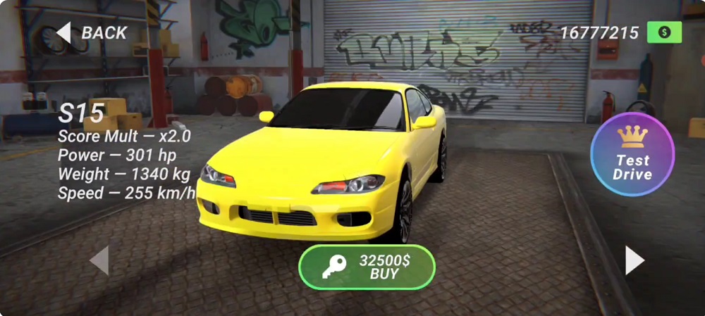 Own many beautiful cars in Drift Hunters MOD APK