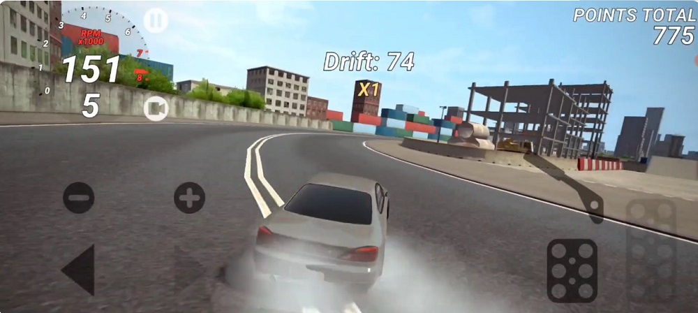 See how far you can drift in Drift Hunters MOD APK