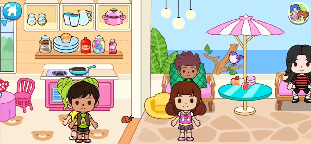 Join vacation trips with friends in Emma's World MOD APK