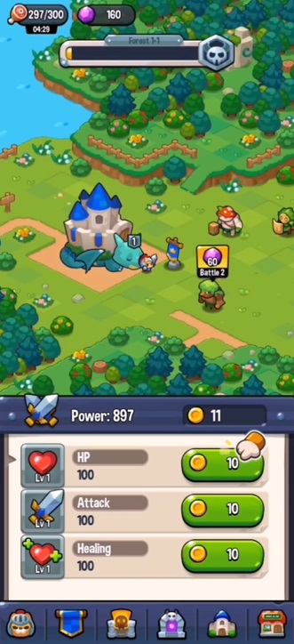 Build a castle in Furry Wars MOD APK