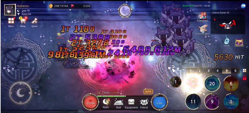 Đánh bại con boss mạnh nhất trong Idle Moon Rabbit MOD APK