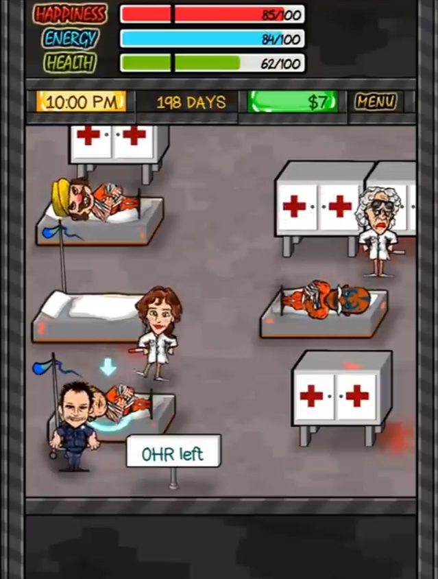 When injured, go immediately to the medical room in Prison Life RPG MOD APK to rest, restore health and then return to work.