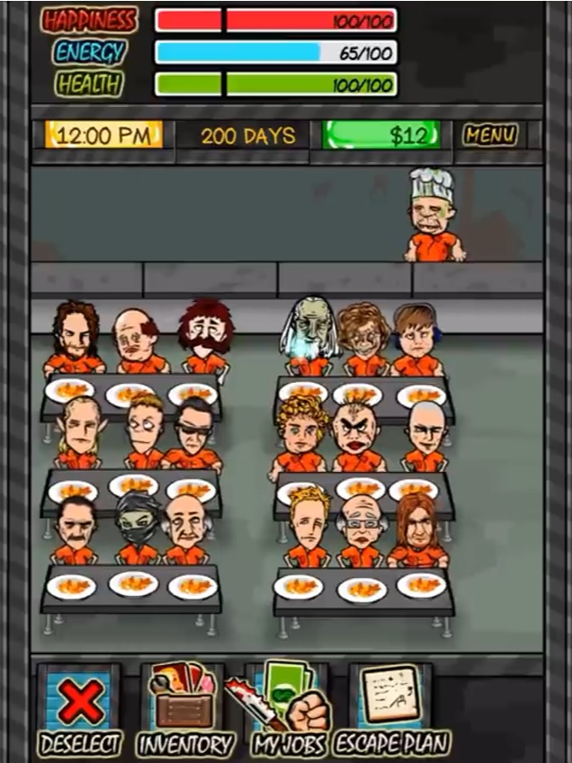 Choose your dining companions wisely so you don't lose your food in Prison Life RPG MOD APK.