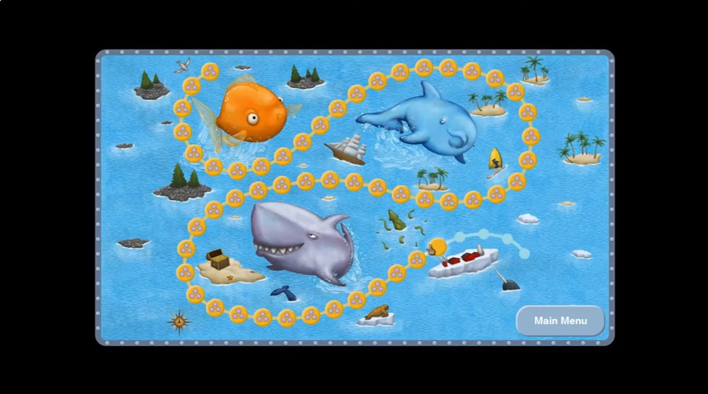 Explore the challenging journey of three fish in Tasty Blue MOD APK