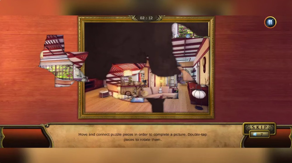 Lắp ghép những bức tranh đã bị phá hủy thành một bức tranh hoàn chỉnh trong The Secret Society Mystery  MOD APK 