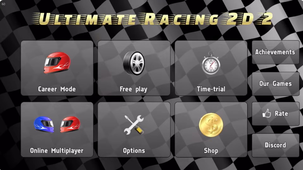 Explore diverse modes in Ultimate Racing 2D 2! MOD APK