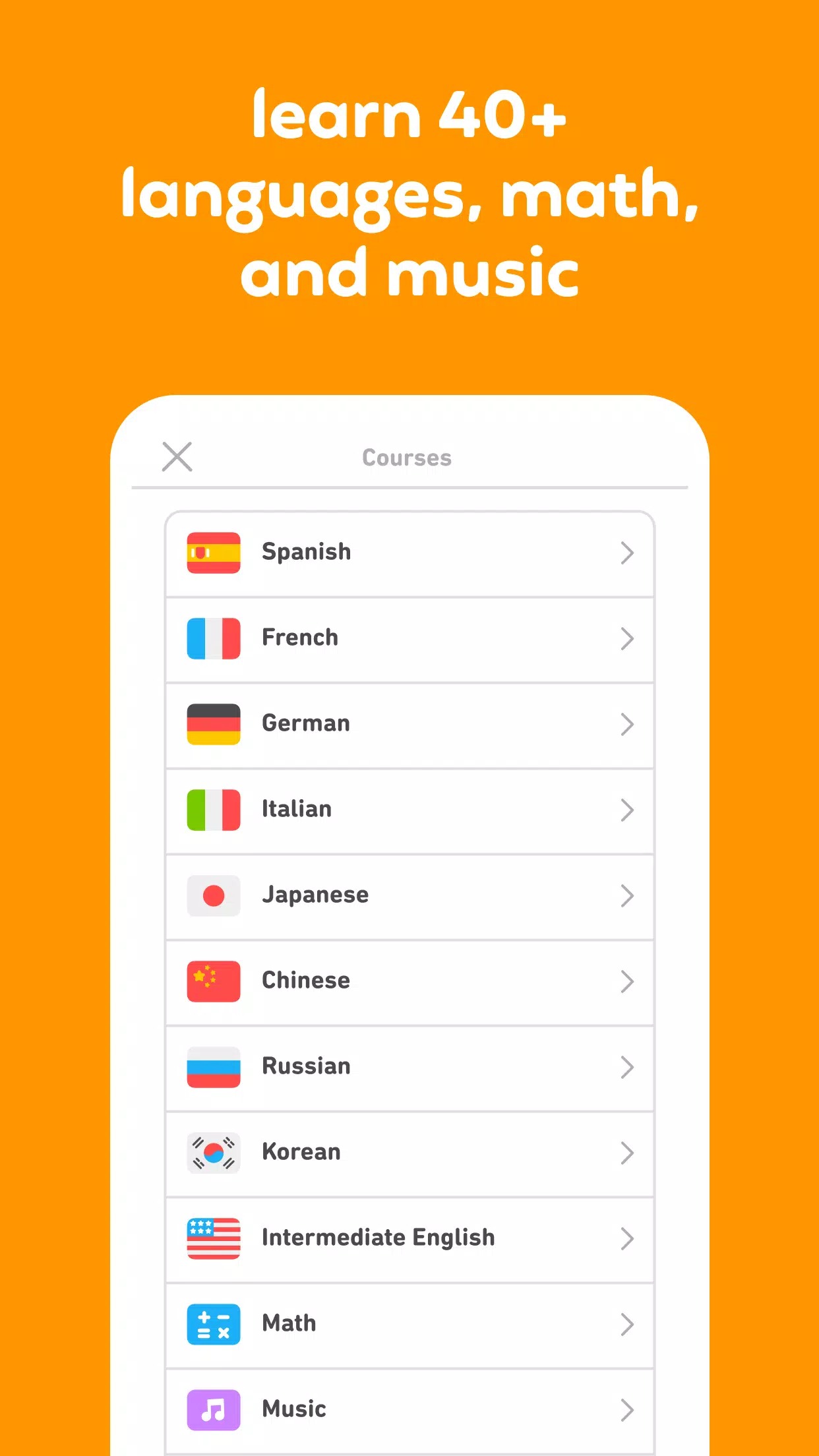 Learn more new languages ​​in Duolingo MOD APK