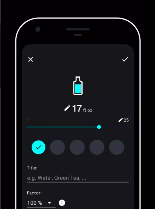 Simple log design to easily note the amount of water achieved in Hydrillo MOD APK