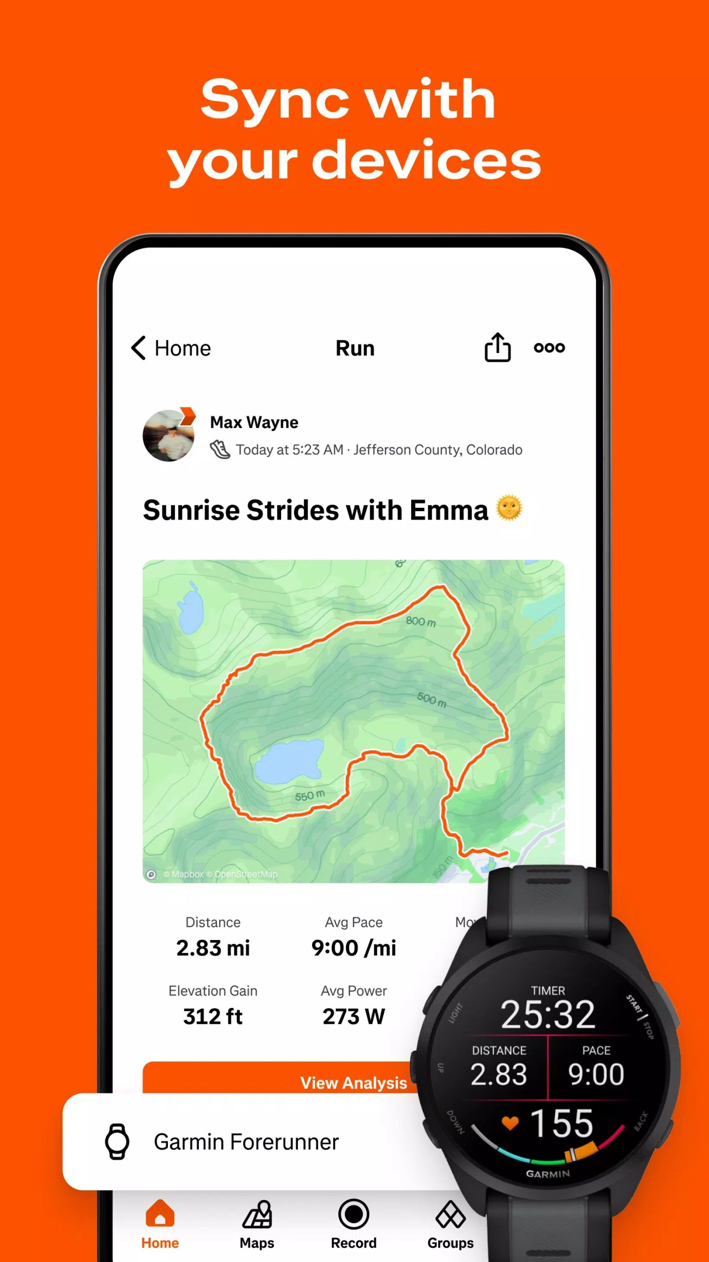 Easily connect to other smart devices in Strava MOD APK