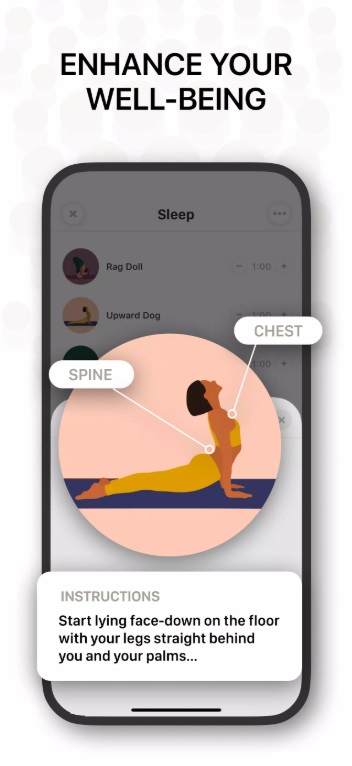 Full exercise instructions in Bend Stretching & Flexibility MOD APK